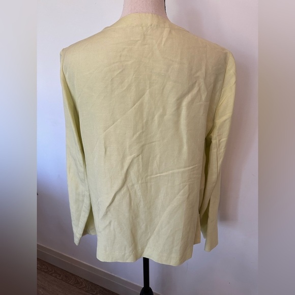 Portraits by Northern Isles Linen Green Apple Jacket and Skirt SZ  14 - Picture 10 of 11